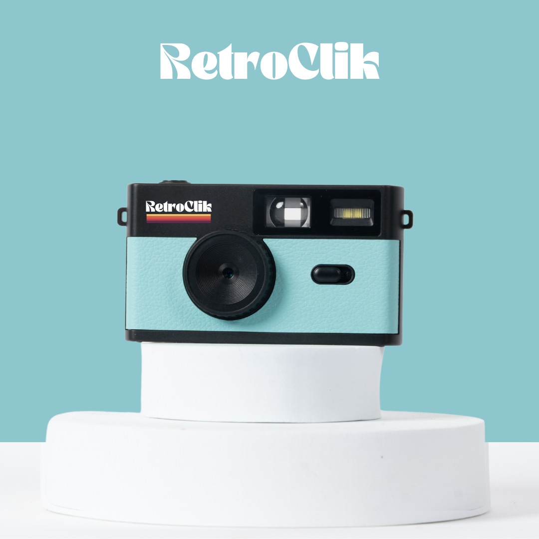 Retroclik® - Caméra Vintage | Bleu - Retroclik
