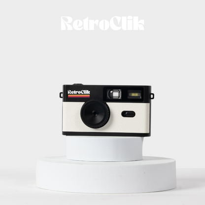Retroclik® - Caméra Vintage | Blanc - Retroclik